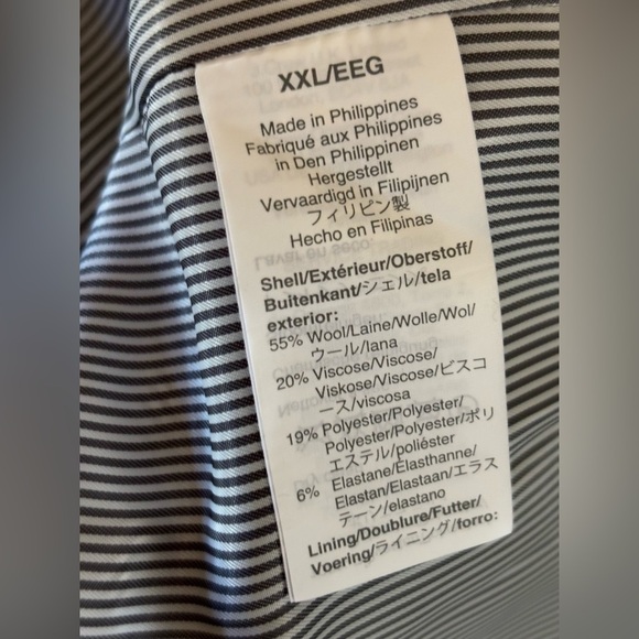 J Crew Tailored jacket with contrast stitch navy blue NWT - Picture 7 of 10